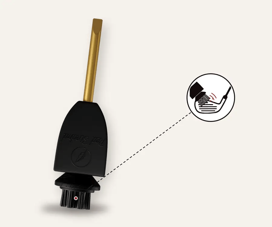 Pocket Caddie brush scrubbing