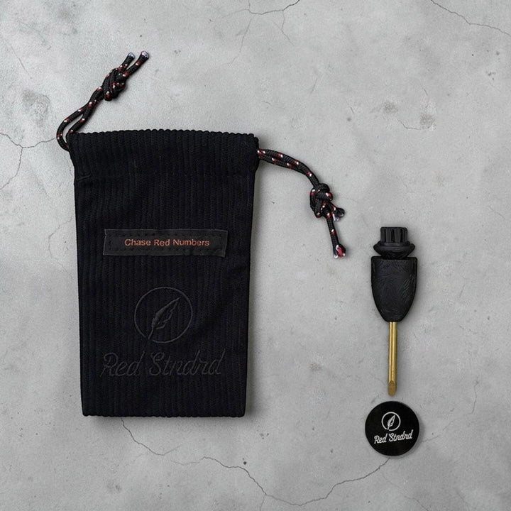 Pocket Caddie + Pouch Bundle laid out on concrete